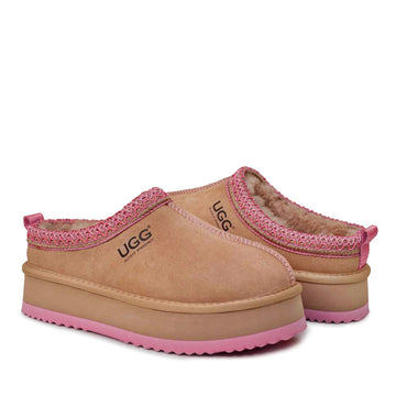 Premium Tassie Platform Uggs, women's slippers in Pink view 4