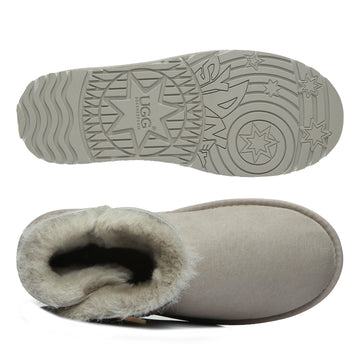 Classic Mini Button Uggs, women's boots in Roland Grey view 20