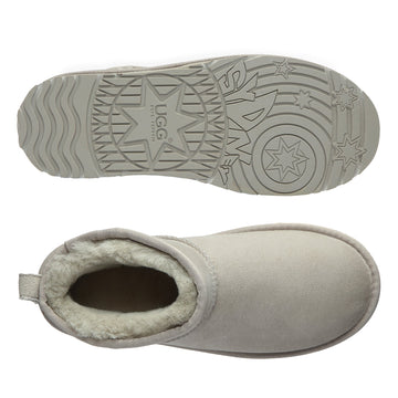 Classic Ultra Mini Uggs, women's and men's boots in Roland Grey view 20