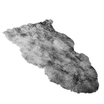 Australian Premium Colored Sheepskin Rug Single in Grey view 2