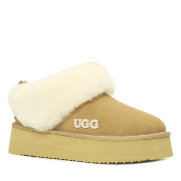 Fluffy Platform Ugg Slippers