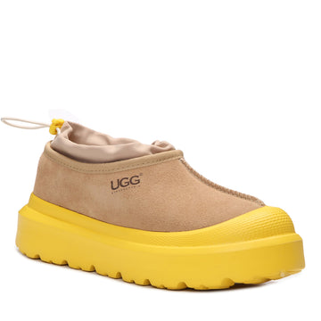 Adjustable Platform Ugg Slippers, for women in Sand view 17