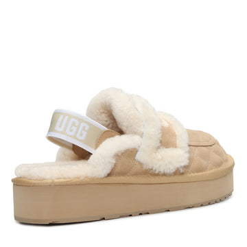 Detachable Platform Fluffy Uggs, women's slippers in Sand view 8