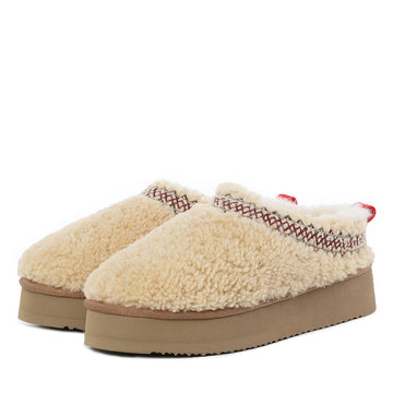 Fluffy Taz Platform Ugg Slippers