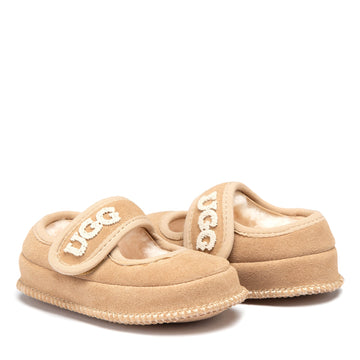 Premium Little Uggs, kids slippers in Sand view 14