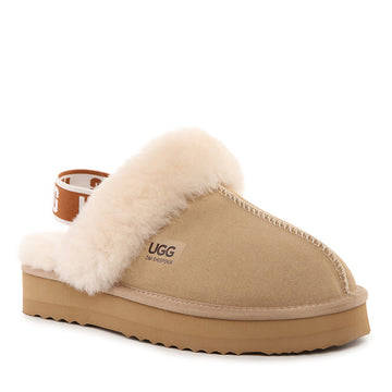 Platinum Slingback Scuff Uggs