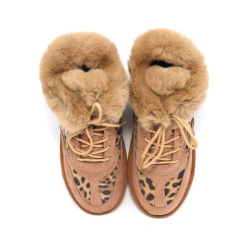 Lace up Fluffy Uggs
