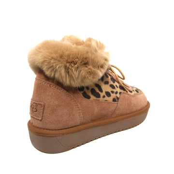 Lace up Fluffy Uggs