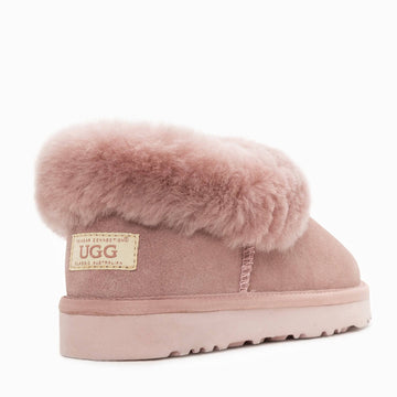 UGG Alberich Fluffy Collar Slippers 