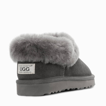 UGG Alberich Fluffy Collar Slippers 