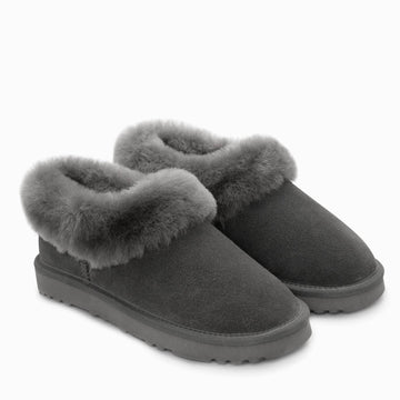 UGG Alberich Fluffy Collar Slippers 