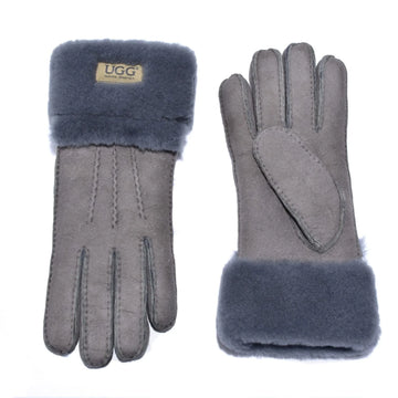 UGG Double Cuff Sheepskin Gloves 