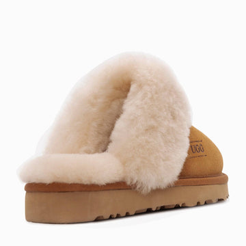 UGG Joan Unisex Scuffette Suede sheepskin scuff slippers view 3