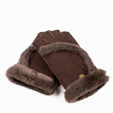 UGG Premium Fingerless Sheepskin Gloves 